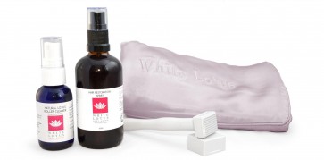 White Lotus Deluxe Hårtap Dermaroller Kit