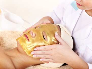 24K gullmaske med kollagen