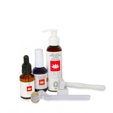 White Lotus Arr Reduksjon Dermaroller Kit