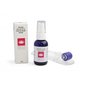 White Lotus 1.5 mm Strekkmerke og Cellulitt Dermaroller Kit